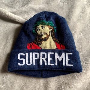 supreme jesus beanie